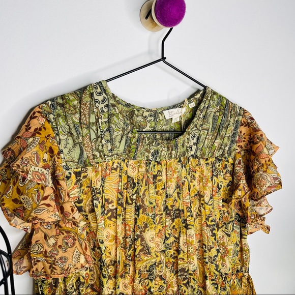 NWT Anthropologie x Le Me Be - Lara Pintucked Blouse 8 - Picture 5 of 11